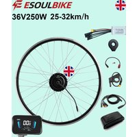 AliExpress ESOULBIKE Wheel Hub Motor Conversion Kit 250W 36V Electric Bike Kits Front Drive Engine Kit 61F colorful display For eCity
