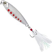 15g 30g Metal Jig Spoon Fishing Lure with Treble Hooks Feather Spinner Jig for Long Casting Mackerel Striper Bluefish Halibut