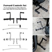 Motorcycle Forward Controls Set Foot Pegs Shifter Levers For Harley Dyna Street Bob 06-17 Fat Bob Super Glide 00-15 Low Rider