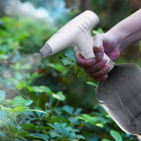 900ml PET Spray Bottle USB Rechargeable Household Watering Bottle 1200mah Battery 360 Degree Rotating Nozzle for Garden Park