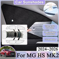 Car Full Cover Sun Visor For MG HS 2025 2024 2026 EHS MK2 Auto Parasol Black Sliver Window Visor Sun Protection Auto Accessories