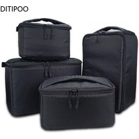 Sac étanche pour appareil photo reflex numérique, sac de protection rembourré, sac à main portable, super optique, cloison intérieure, inserts de doublure Dstress- Verde
