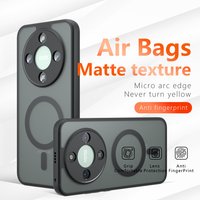 Shockproof Phone Case For Honor Magic 7 8 Lite X70 X9d X9c X60 Pro Magnetic Wireless Charging TPU Frame Matte Plastic Back Cover