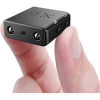Mini Video Camera, Built-in Battery, Night Vision Micro Camera, Motion Detection Voice Monitor 720P High Definition USB Charging