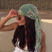 Women Hijab Wrap Shawl Flower Lace Scarves Lady Fashion Wedding Headscarves Female Spring Summer Photo Props Accessories 2026