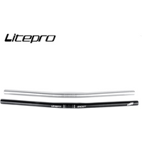 Litepro Folding Bike Straight Horizontal Handlebar 25.4*540/580MM Bicycle One-shaped Handle Bar Ultralight 148G