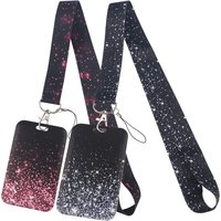 Luminous Sequins Neck Straps Lanyard Car Keychain ID Card Pass Gym Mobile Phone Key Ring Badge Holder Jewelry