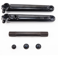 AliExpress NONE BMX Crankarm BMX Bike Crankset 8T*19mm*170/175mm CRMO Crank 8-Spline 3-Piece BMX freestyle bikes 19mm axle BMX Crank Parts