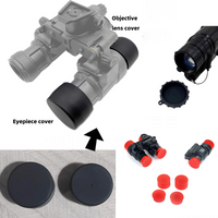 New Eyepiece/Objective Lens Protective Soft Cover Cap Daytime Viewing Cover Dust Cover for PVS14 MUM PVS31 GPNVG18 NVG Goggles