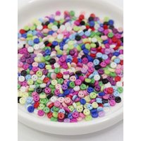250pcs 3mm Mini Multi 2 Holes Round Tiny Buttons DIY Handmade Sewing For Dolls Soft Toys Clothes Accessories