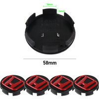 4pcs 56/58/60/69MM Car Wheel Center Hub Cap Badge Covers Accessories For Honda Civic Jazz CRV Mugen URV Fit CITY Accord Odyssey