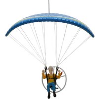 Mini Paramotor Model Paraglider Skydiver Rigger Parachute Ornament Decoration Handmade Paragliding Car Pendant Christmas Gift