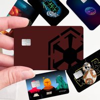 Movie-S-Star Wars Fashion Cute Cartoon Cat Painting Anime Game Unique Film Sticker Case Skin For Credit Card No Chip