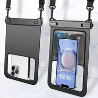 HAISSKY Crossbody Large Phone Bag For iPhone 17 16 15 13 Pro Max Air 14 Plus 16E Xiaomi Sumsung Travel Swimming Waterproof Bags