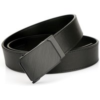 TUSHI New Leather belt men High Quality Genuine Leather Belts Automatic Buckle Belt Adjustable No Hole Belt Jeans Belt for Men