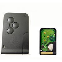1/3pcs 3 Buttons 433Mhz ID46 PCF7947 Chip Emergency Smart Remote car Key For Renault Megane 2 Scenic Card II
