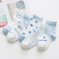 5 Pairs/Lot Summer Children Cotton Socks Boy Girl Baby Infant Cute Cartoon Breathable Mesh Socks For 1-6 years Kids Fashion Sock