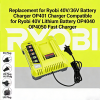 Ryobi 36V 40V Lithium Battery Dual Charger OP401 OP403 Replacement OP4015 OP4026 OP4026A OP4030 OP4050A OP4040 Fast Delivery