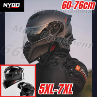 5XL 6XL 7XL Motorcycle Safety Helmet Men's and Women's Motorcycle Flip Helmet Four Season Oversized 60-76cm cascos para moto