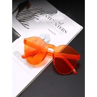 AliExpress Unisex Round Frame Sunglasses Fashionable UV280 Protection Stylish Sunglasses Black Shades Perfect for Daily and Photography