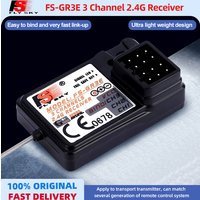 Flysky FS-GR3E 2.4G 3CH Receiver with Failsafe for FS-GT2 FS-GT2B GT3 Transmitter Compatible with RC Car Boat