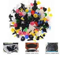 100/600Pcs Car Clips Fastener Screws Random Mixing Plastic Fastener Screws Car Bumper Clip Fender Hole Auto Interior Accessories