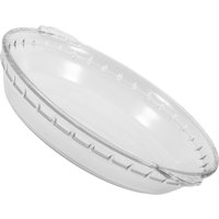 heat-resistant Glass Cover To Prevent Splatters Microwave Oven Glass Pie PanNon-Stick Pie Plate With Soft Wave Edge Fish Steamer