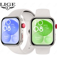 LIGE Three Straps Smartwatch Women 2.01-inch Large Screen Smart Watch Bluetooth Call Heart Rate Health Monitor Men Sport Tracker