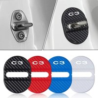 Car Door Lock Buckle Protection Cover Elastic for Citroen C1 C2 C3 C4 C5 C6 C8 C4L DS3 DS4 DS5 DS5LS Car Accessories