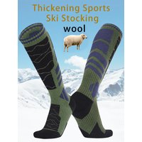 AliExpress NONE 1 Pair Merino Wool Cotton Winter Men Warm Ski Socks Thicker Sports Snowboard Cycling Soccer Socks High Elastic Thermal Socks