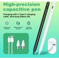Universal Stylus Pen for iPad iPhone Samsung, 95% Touch Devices, Fast Charging, Long-Lasting Battery, Side Magnetic