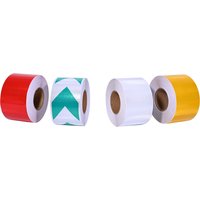 Autocollants de bande réfléchissante de sécurité pour Moto, bande diagonale rouge et blanche, matériau réfléchissant pour automobile, 10cm x 10m