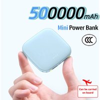 500000mAh Mini Power Bank Portable Charger Mirror Screen LED Digital Powerbank External Battery for iPhone Xiaomi Huawei Samsung
