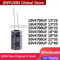 10PCS direct insertion aluminum electrolytic capacitor 10V 4700UF 16V 25V 35V 50V 50V 4700UF 63V4700UF In Stock Wholesale