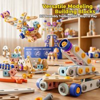 DIY Assembly Engineering Playset for Kids 215/171/147/144/123 Pieces Screwdriver Pretend Game Repair Tool Set STEM Toys for Boys