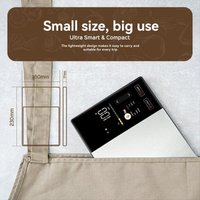 A10R Kitchen Scale Stainless Steel Food Calorie Protein Fat Carbs Nutritional Calculator 11LB/5kg Weight for Healthy
