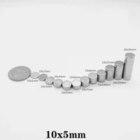 10x5mm Thick Neodymium Round Powerful Magnet 10*5 Strong Disc Magnets For Fridge DIY Building Scientific Craft, Education 10x5