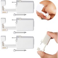 1/3/6pcs Nose Piercing Gun Disposable Safe Sterile Piercing Unit For Self Nose Piercing Bulit-in CZ Stainless Steel Nose Stud