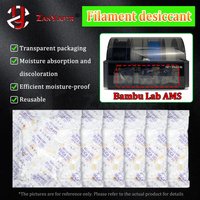 AMS Filament desiccant For bambulab P1S X1C P1P X1C filament Dehumidifier Orange and white transparent silicone Moisture-proor
