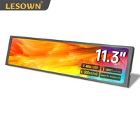 LESOWN 11,3-Zoll-IPS-Bildschirm, tragbarer Monitor, lange Bar, HDMI, USB-betrieben, 500 Nits, 1920 x 440, gestreckter Streifen, Computer, kleines Display