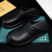 Men Women EVA Chef Shoes Non-slip Waterproof Oil-proof Shoes Workers Slippers Leather Shoes Mules Shoes Outdoor Fishing Shoes