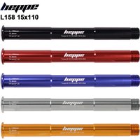 HEPPE Bike Thru Axle 15x110 Front Fork Skewers MTB Road Bike Quick Release 158mm Red Blue Thru Axle Skewers for ROCK SHOX 15x110