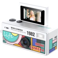 Thumb Keychain Camera 0.96inch Flip Screen Retro CCD Mini Digital Camera 720P Very Small Camcorder Video Recorder Birthday Gift