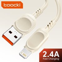 Toocki USB Cable For iPhone 15 14 13 12 11 Pro Max XS XR 8 Plus iPad Fast Charging Charger 2.4A Cord For iPhone Lightning Cable