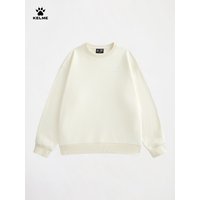 Kelme Fleece Hoodie Autumn New Round Neck Solid Color Long Sleeved T-shirt Top Men's Casual Sportswear