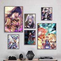 Game Xenoblade Chronicles 2 Poster HD Quality Wall Art Retro Posters For Home Room Wall Decor Self Adhesive