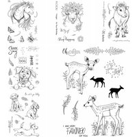 OH Deer Clear Silicone Stamps Woof Dog Unicorn Flock Seal for DIY Scrapbooking Christmas Paper Card Album Craft Making Stencil