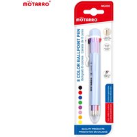 MOTARRO Set 8 Colors for One Storage Ball-point Pen 0.7mm Multicolor Pen Quick Drying Pen Water for Kids School Stationery