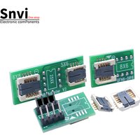 Dual QFN8 Test Socket (Multi-Function) - Compatible with WSON8/MLF8/DFN8 Chips, DIP8 Flip-Top, 6×8mm & 5×6mm Programming Socket