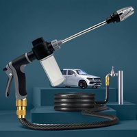 1 PCS Portable High-Pressure Car Wash Water Gun 3/4 and 1/2 Inch Connect Adapters Suitable for Car Cleaning Garden Pet Cleaning